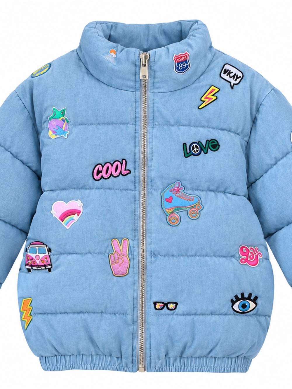 Lola + The Boys Cool Love Puffer Jacket